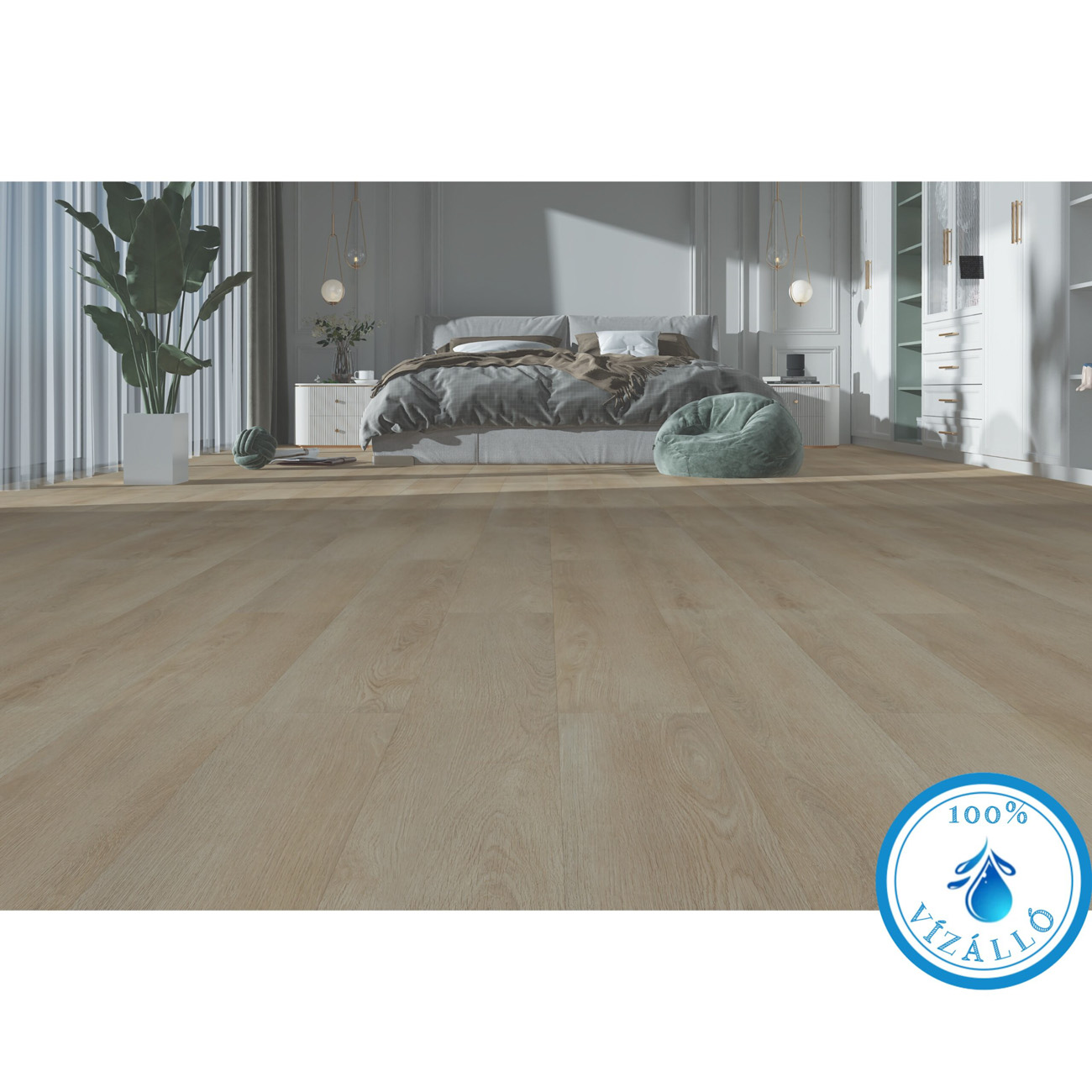 SPC – vízálló padló CLICK wood 204